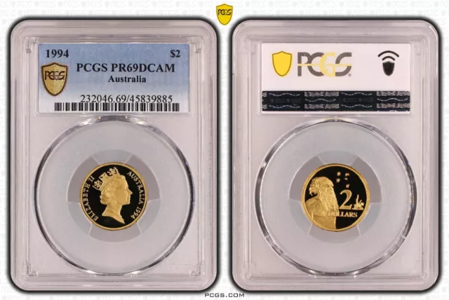 1994 Proof Two Dollar $2 Australia PCGS PR69DCAM FDC UNC #3780