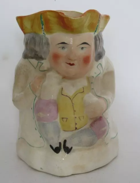 Antique Staffordshire Hand Painted Toby Jug