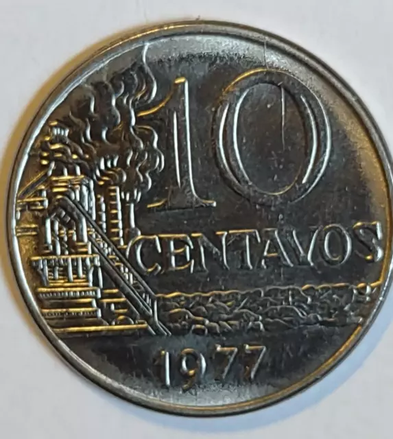 Brazil 10 Centavos 1977 Coin