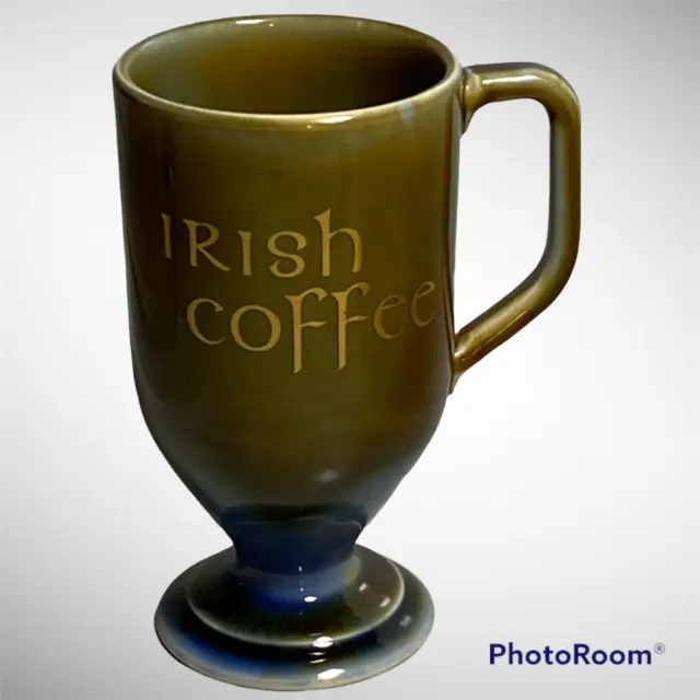 Wade Green Blue IRISH PORCELAIN Coffee Cup MUG Shamrock Made in Ireland 🍀