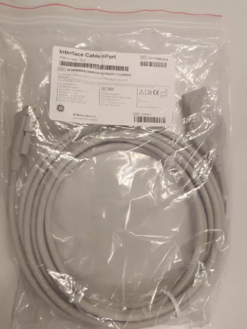 GE 2017098-003 Interface Cable ePort PDM to Host 15ft