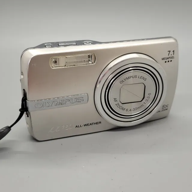 Olympus Mju 750 7.1MP Compact Digital Camera Silver Tested