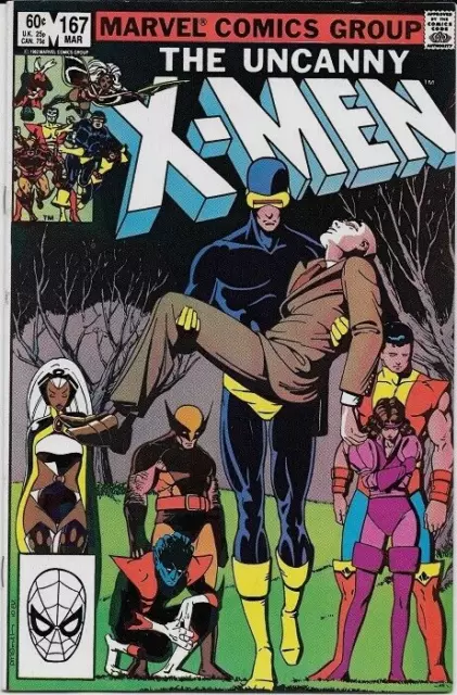 Uncanny X-Men 167-A  Marvel Comics: Vol-1 (1981-2011) Grade 7.0