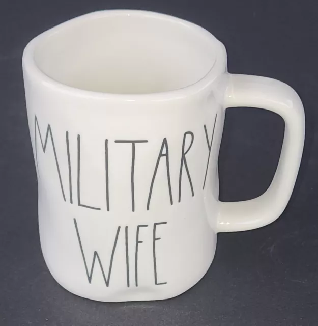 Rae Dunn Mug "MILITARY WIFE" 16 Oz Coffee/Tea Mug 2018 Artisan CollectioN