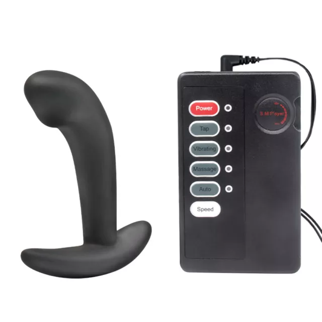 ElectroShock-Anal-Butt-Plug-Prostate-Massager-Male-Masturbator-Women-Vibrator