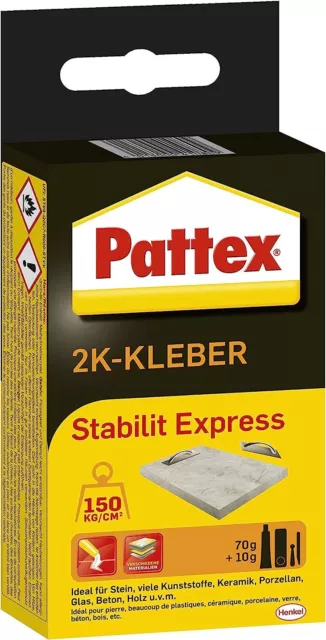 Pattex 2K Kleber Stabilit Express Alleskleber Acrylatkleber Powerkleber 1x80g