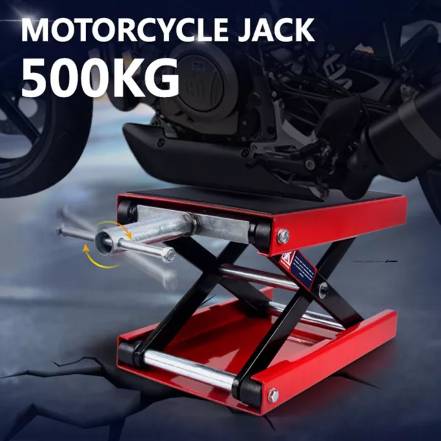 Jack Lift Hoist Stage Hydraulic Transmission 1100 Scissor Stand Motorcycle lbs