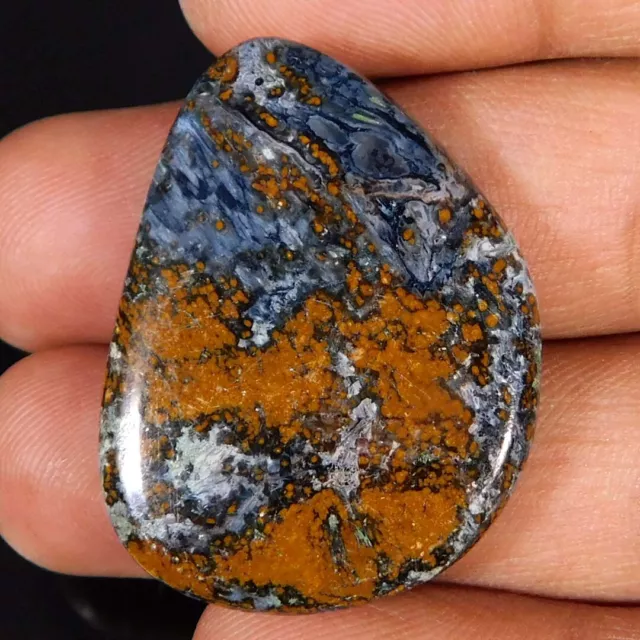 Unique Golden Pietersite 100% Natural Fancy Cabochon 40.05Cts. Loose Gemstone