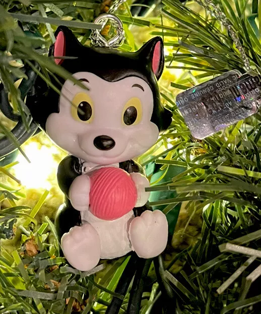 2023 Disney Figaro Tuxedo Black Cat Minnie Mouse Pet Christmas Tree Ornament New