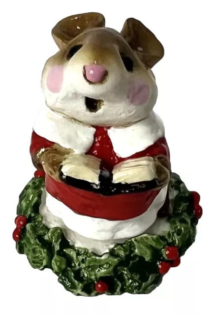 Wee Forest Folk Choir Mouse M147 William Peterson 1987 INITIALS NEW