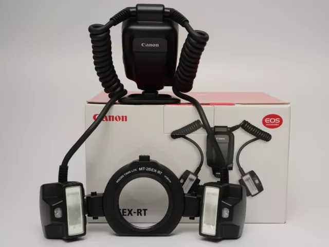 Canon Macro Twin Lite MT-26EX-RT Doppel Aufsteck Blitz Neuwertig TOP Zustand