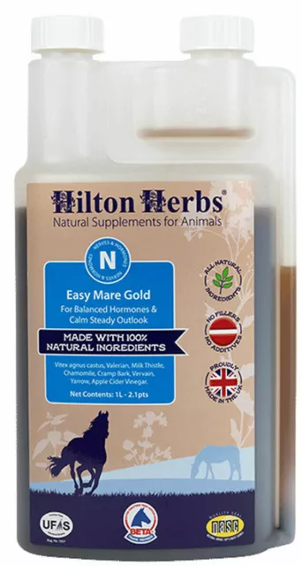 Hilton Herbs Easy Mare Gold Herbal Hormone Balanced Support Supplement Horses