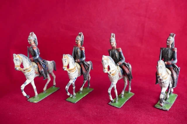 Anciens Soldats De Plomb Heyde, 5 Fantassins Français, 48mm, Collection