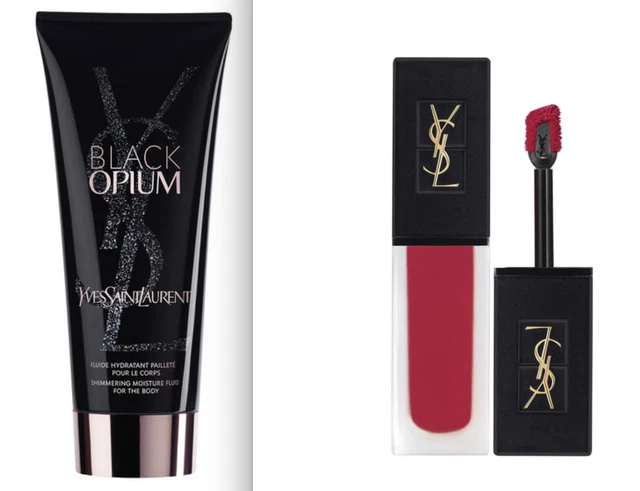 YVES SAINT LAURENT Crema Corpo Black Opium Rossetto Tatouage 1