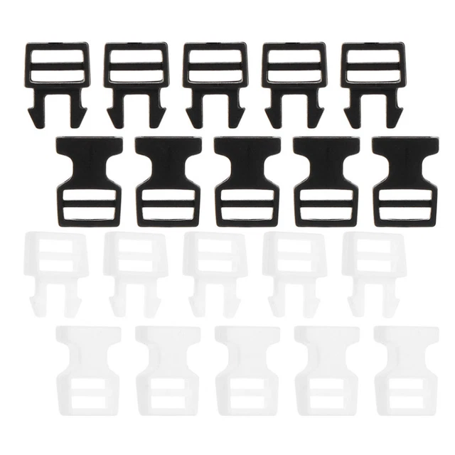 20 stücke Mini Schnellspanner Schnallen Gürtel Buttons Puppe Tasche Schnalle Bef