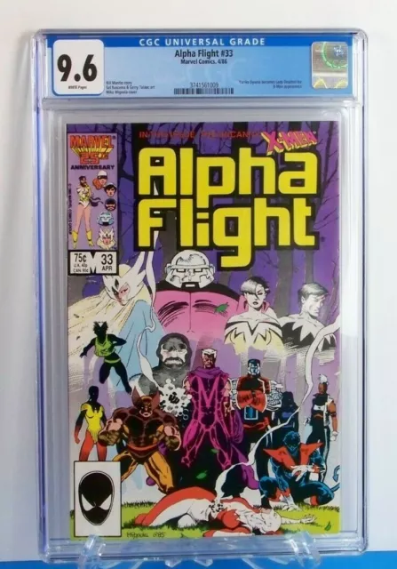 Alpha Flight #33 Marvel 1986 1st Lady Deathstrike X-Men Appearance CGC 9.6 NM+