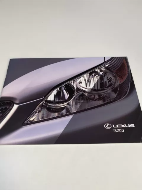 Lexus IS IS200 Car Sales Brochure 1999 24v S SE Sport Saloon UK Market FREE POST