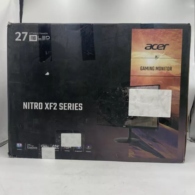 Acer Nitro XF272 Xbmiiprzx 27" Full HD 1920 x 1080 TN Gaming Monitor, 240Hz