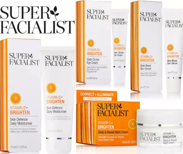 Super Facialist Vitamin C + Serum, Augencreme, tägliche Feuchtigkeit - Nachtcreme