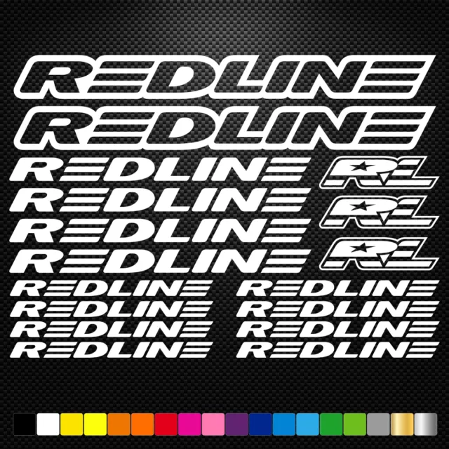 Convient à Redline 17 Stickers Autocollants Adhésifs - Vtt Velo Mountain Bike Dh