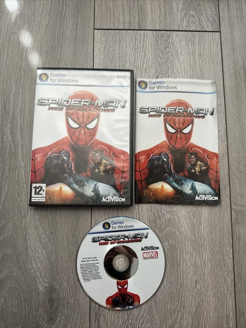 SPIDER-MAN: WEB OF Shadows EU - rare PC DVD Rom game (Win XP / Vista) £ ...