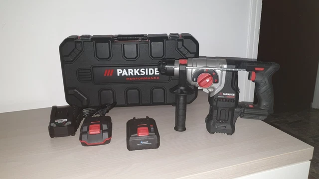 PARKSIDE TASSELLATORE MARTELLO demolitore BRUSHLESS 20 V Con Due