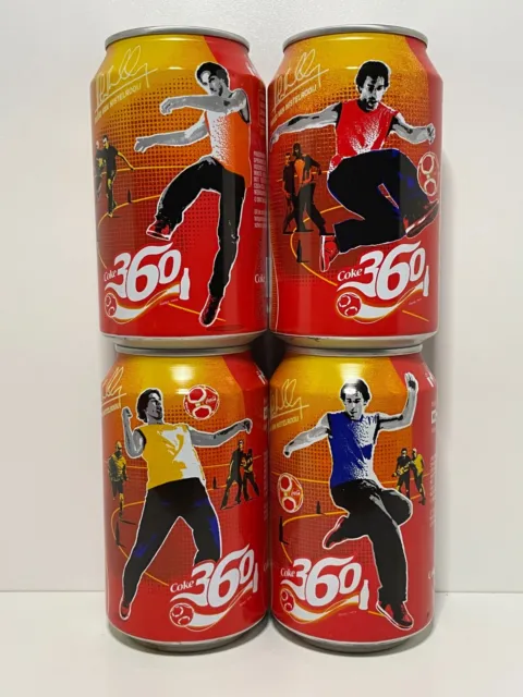 Coca Cola Coke Cans; Ruud Nistelrooij Uefa Football Euro 2004 4 Can Set, Holland