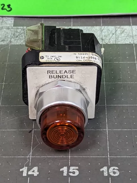 Orange Illuminated Push Button Allen Bradley 800T-PT16 [Z4S5] #6