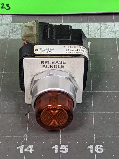 Orange Illuminated Push Button Allen Bradley 800T-PT16 [Z4S5] #6