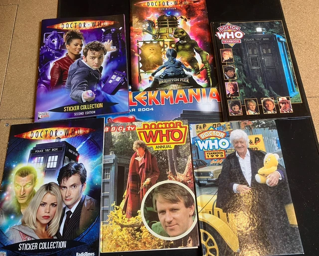 Various Dr Who Annual, Year Books, Sticker Books, Exhibition & 2004 Calendar