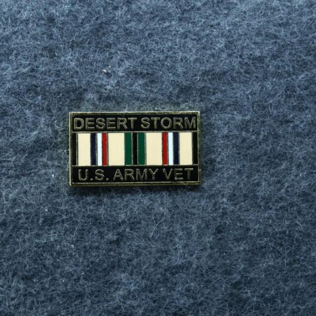 Military Hat Pin: U.S. Army Desert Storm Vet Ribbon [1-1/4"]