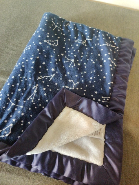 Ivanka Trump Constellation Baby Toddler Plush Blanket Satin Trim