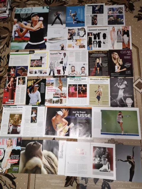 Maria Sharapova collection magazine covers articles adverts poster