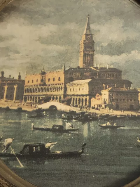 Vintage Italian Art Wall Hanging Venice Print Action-Lobeco