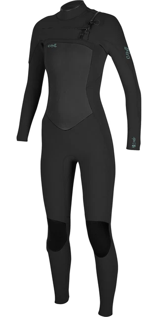 O'Neill Womens Epic 5/4mm Chest Zip GBS Wetsuit - Black