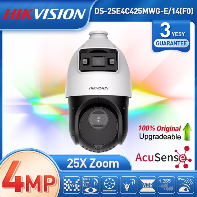 Hikvision Original TandemVu 4-inch 25X 4MP Colorful & IR Network Speed Dome PoE