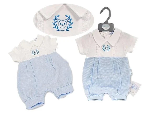Nuovo con Etichetta Baby Ragazzi Tutti IN Uno Tutina Vestiti Neonati 03m 3-6mth