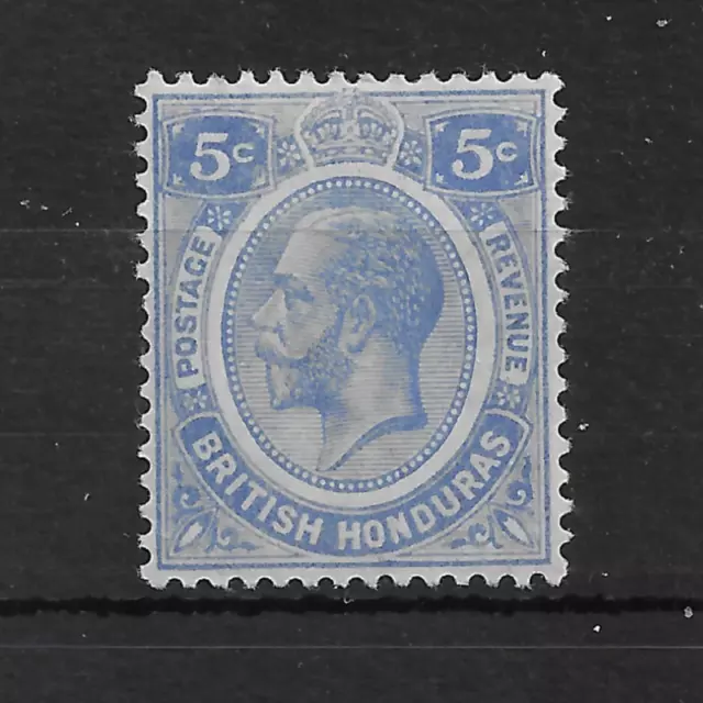 BRITISH HONDURAS 1922-33 SG131a KGV Definitive 5c Milky Blue MINT MH