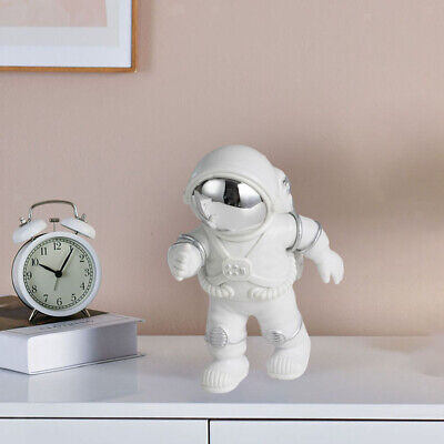 Figurine Di Astronauta In Resina Scultura Spaceman Miniatures Silver Walking