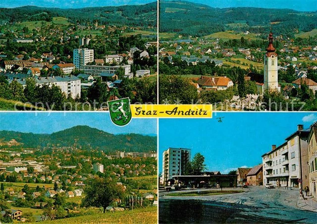 73336914 Graz_Steiermark Panorama mit Andritz und St Veit Endstation Graz_Steier