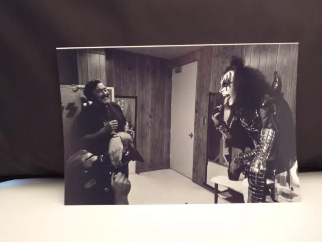 Kiss 1977 LA Forum Gene Simmons Backstage 8x12 Photo #17 From Original Negative