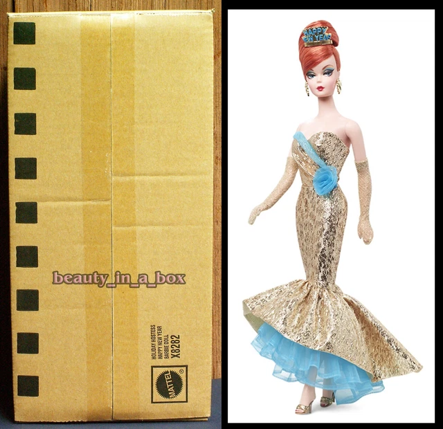 Mattel Barbie Happy New Year 2013 Holiday Hostess Doll #X8282