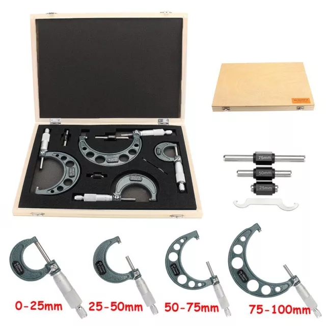 Precision Diameter Micrometer Mechanical Measurement 0 0001 Resolution