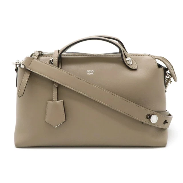 FENDI THE WAY Medium Handbag 2WAY Shoulder Bag Leather