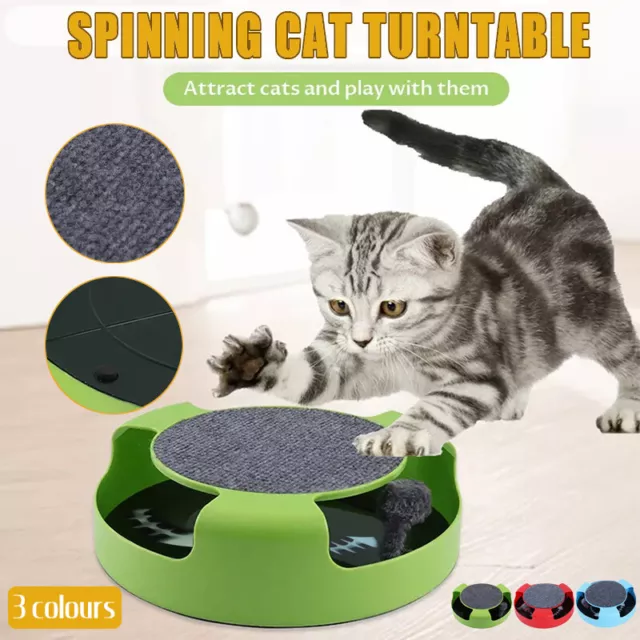 Motion Kitten Cat Toy Catch The Mouse Chase Interactive Cat Training Scratchpad