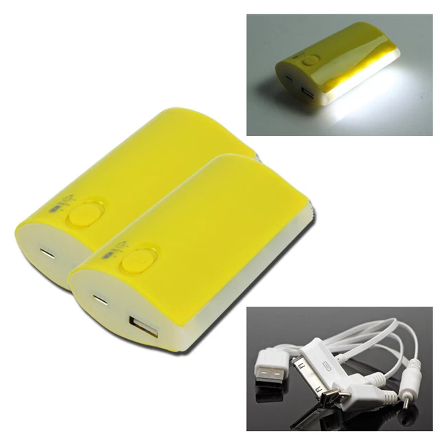 2 5200Mah Power Battery Charger Micro Usb Yellow Nokia Lumia 1020 920 Optimus G2
