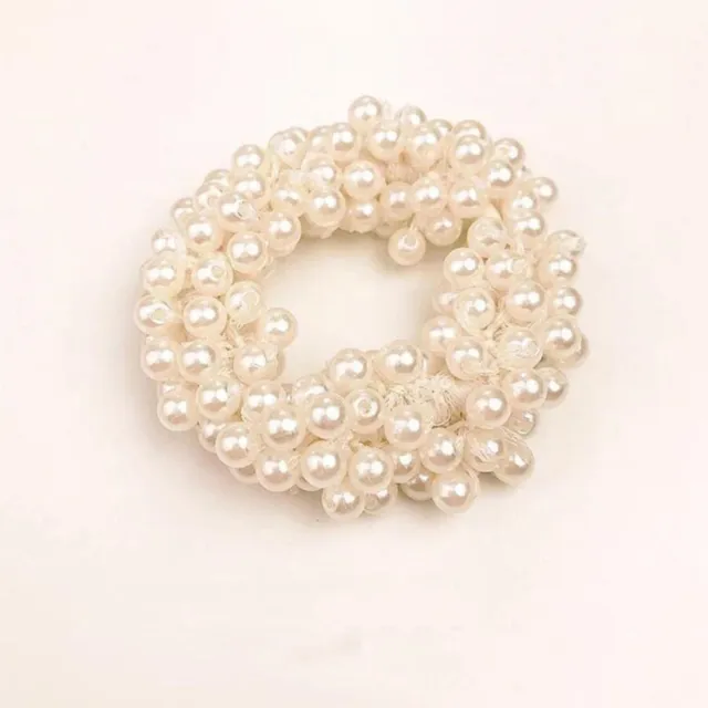 Pearl Hair Ties Reusable Pearl Hair Bands Excellent Elasticity For Home For