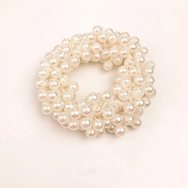 Pearl Hair Ties Reusable Pearl Hair Bands Excellent Elasticity For Home For