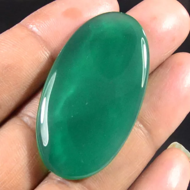 Natural Polished Green Chalcedony oval Pear Fancy Cabochon Loose Gemstone