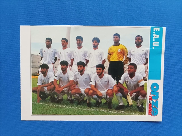 EMIRATS UAE UNITED Arab Emirates Fiche Onze Mondial World Cup Italia 90 emirats-uae-united-arab-emirates-fiche-onze-mondial-world-cup-italia-90